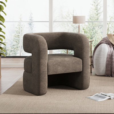 Chaise d'appoint rembourrée entièrement assemblée pour le salon Sinel