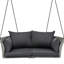 2 balançoires suspendues, tissu imperméable, véranda confortable facile à installer avec coussin et coussins amovibles