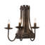 Rustic Lodge 3 - Light Candle Wall Light