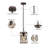 1-Light Wooden Pendant