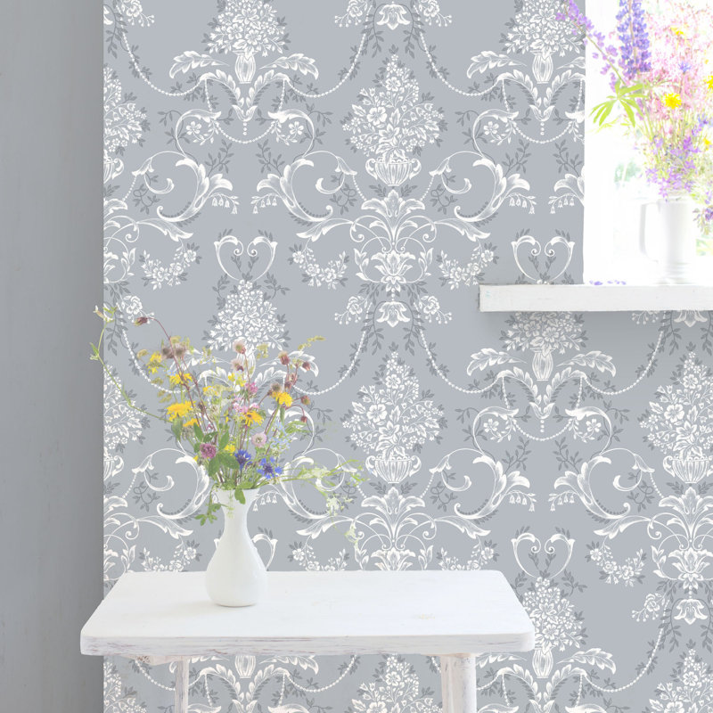 10.05cm x 53cm  Matte Wallpaper Roll, Blue