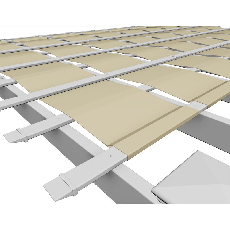 Vita Grey Fabric Replacement Canopy for Pergola, 120" W x 120" D