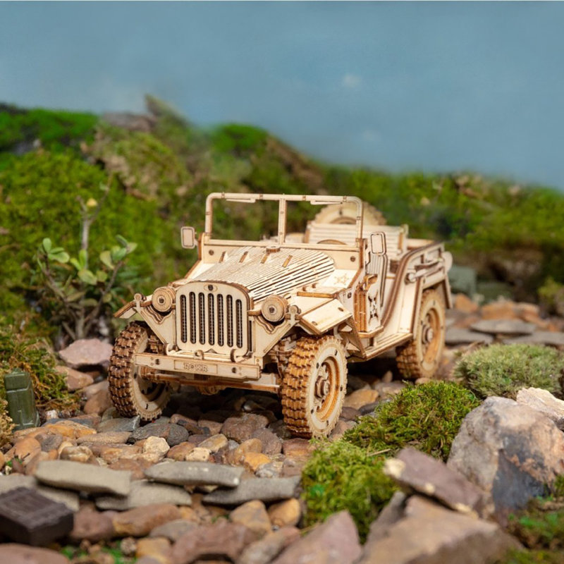 Casse-tête bricolage 3D - Jeep Army Car - 369 pièces