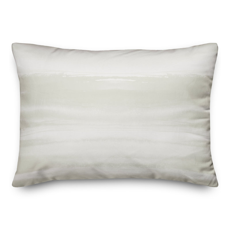 Abstract Outdoor Reversible Throw Pillow, White, Abstract 2