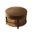 31.5" Round Coffee Table For Primary Living Space, Dual Storage Solution, Flip - Top Lid, Open Shelf, Solid Wood + , Quick Assembly, Walnut Style Table, Tabletop, Easy