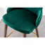 Ensemble de 2 tabourets de bar rembourrés en tissu Leland, vert-782831465