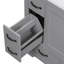 Meuble-lavabo 36 po sans lavabo, base d'armoire seulement, six tiroirs, diviseur de tiroir multifonctionnel, tablette réglable, gris-121294414