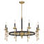  Lustre à 8 lumières Consulation en noir mat et laiton chaud-53939345-53939344