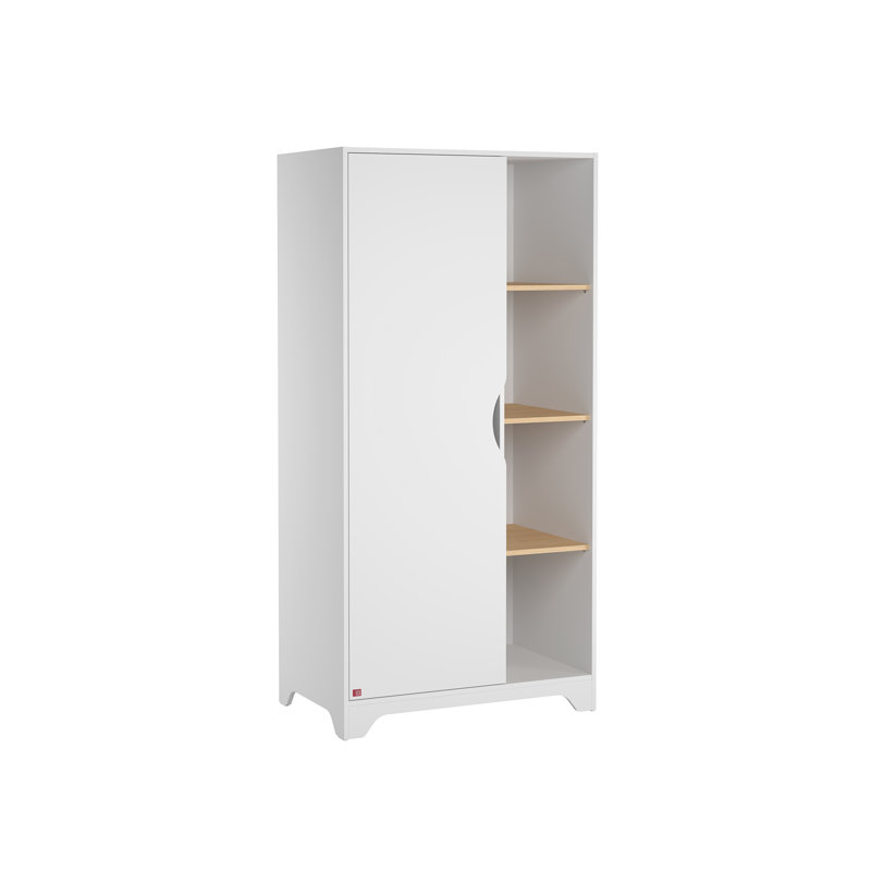 Mandalay 1 Door Wardrobe, White