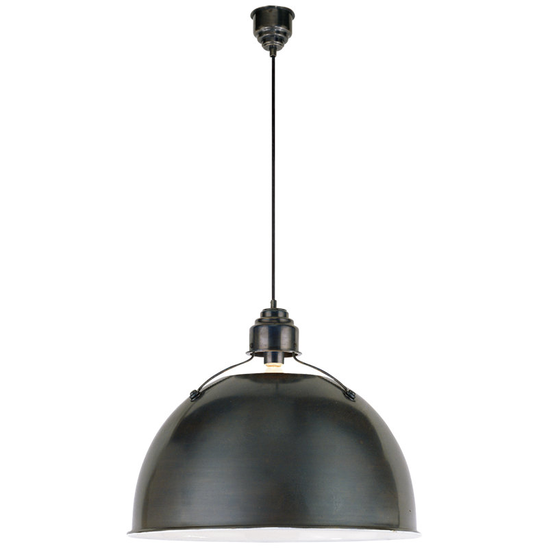 Thomas O'Brien Eugene Large Pendant, Bronze, 19" H x 21" W x 21" D