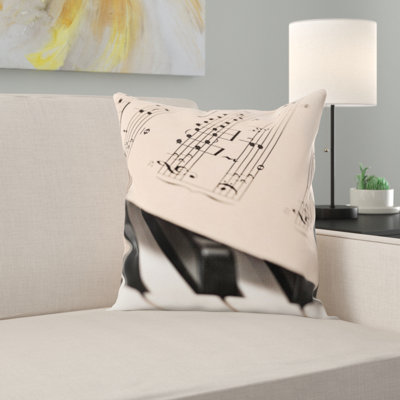 Coussin décoratif piano
