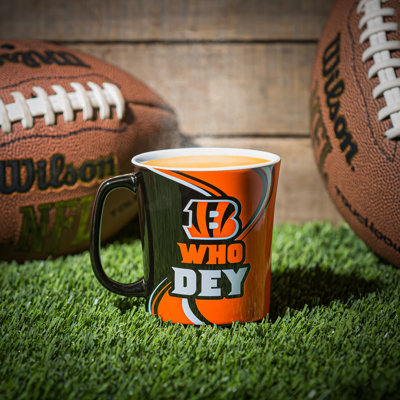 Jahzi 14oz. Cincinnati Bengals Ceramic Coffee Mug With Matching Box