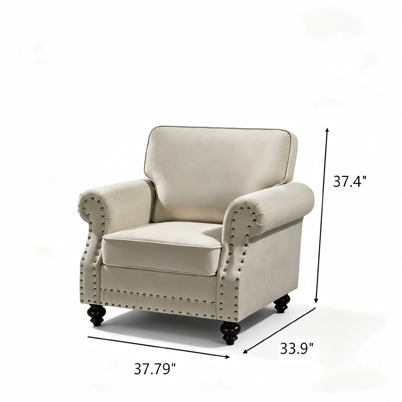Fauteuil d'appoint Classic, Beige