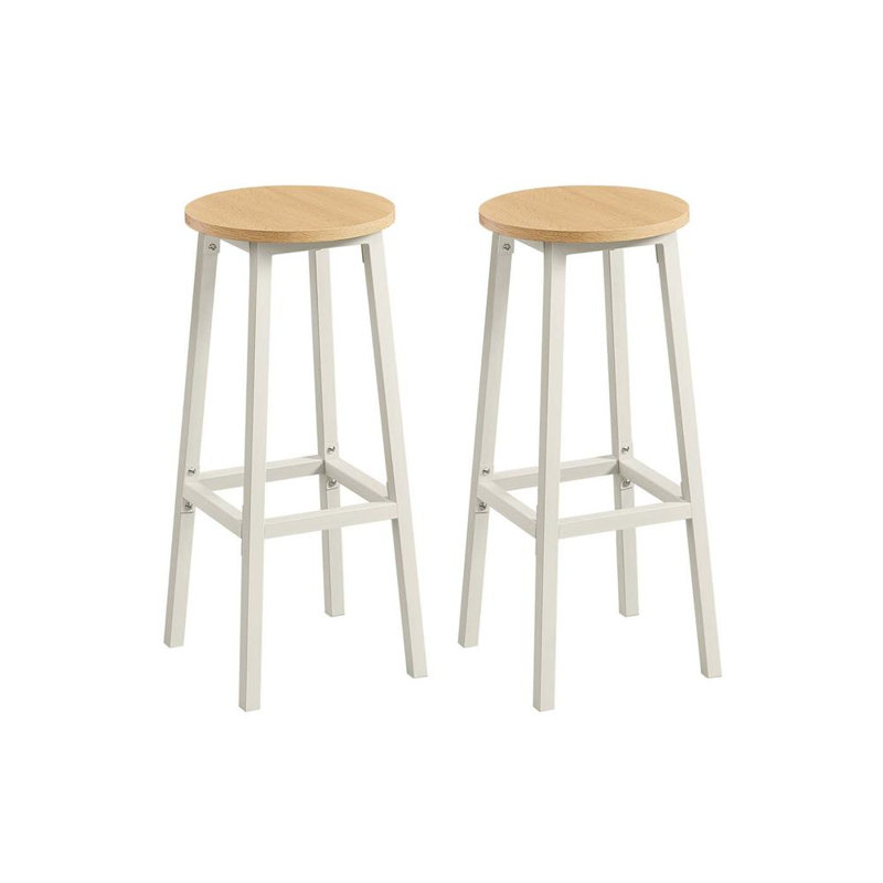 Anaysha Yes Bar Stool, Oak/White