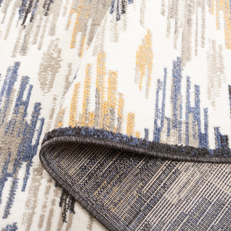 Kiira Performance Abstract Rug, Rectangle 5'3" x 7'8"