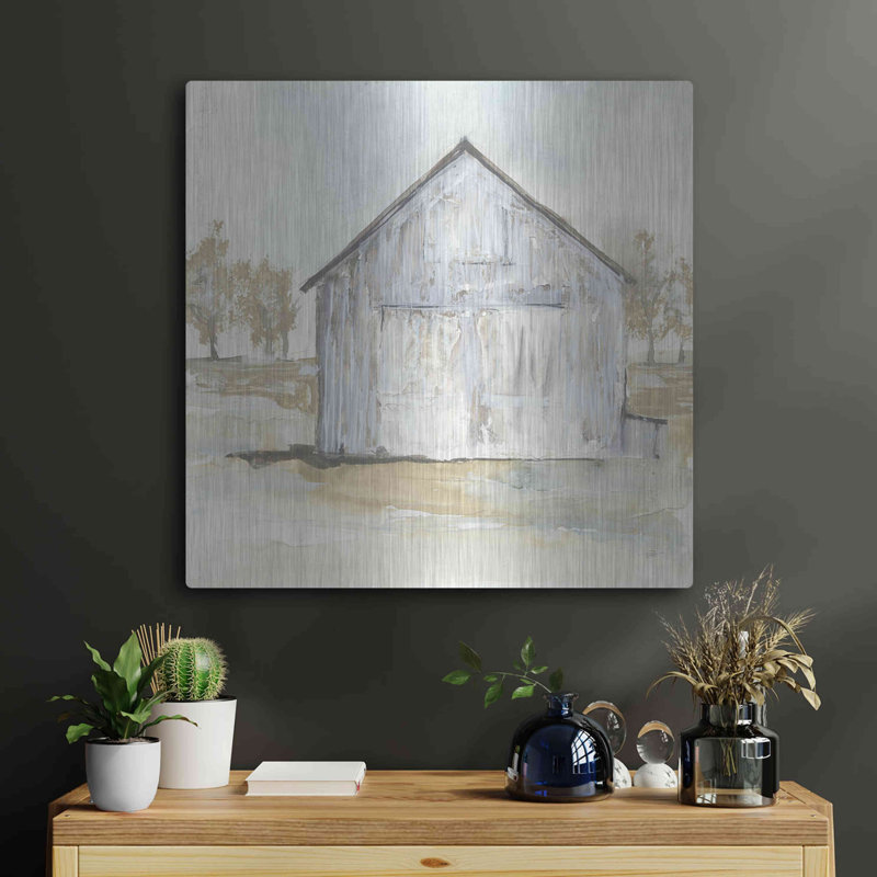 «White Barn I» par Chris Paschke, H 24 po x l 24 po