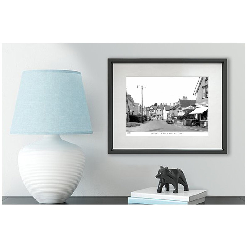 Milford On Sea, High Street C1955 by Francis Frith - Single Picture Frame Print, 45cm H x 60cm W x 2.3cm D