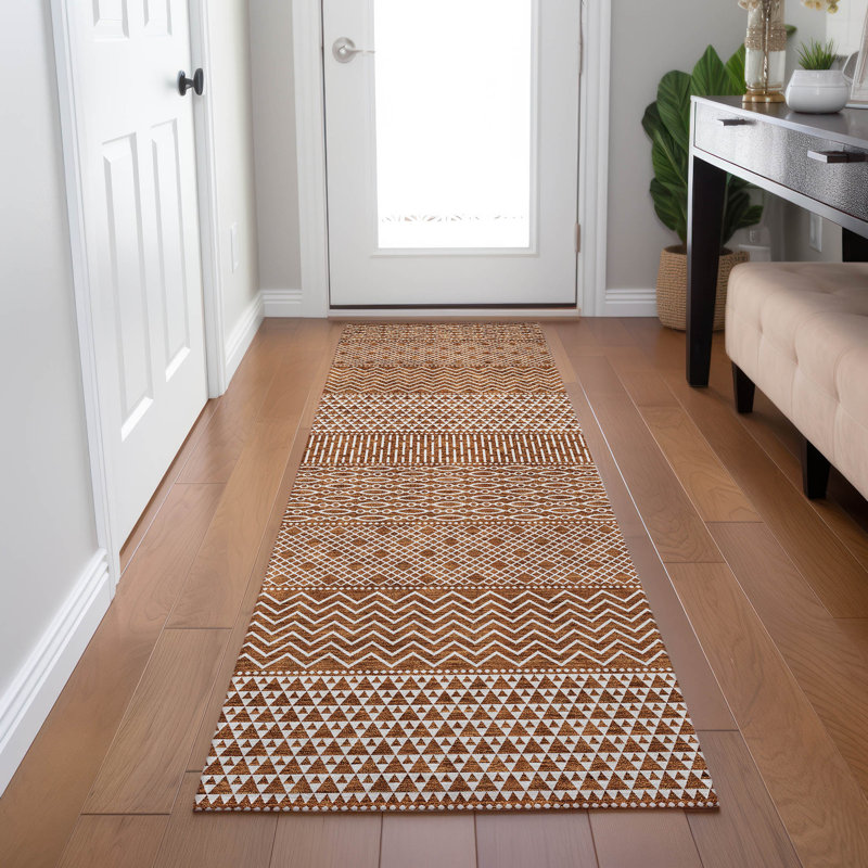 Tisdell Area Rug with Non-Slip Backing, Runner 2'3" x 7'6"