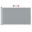 Dakota Fields Fabric Cover Motorised Retractable Side Awning-457010233-460410796