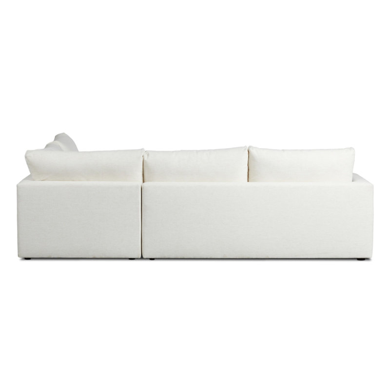 Lucien 2PC RAF Sectional-Crypton Nomad Snow, Right Hand Facing
