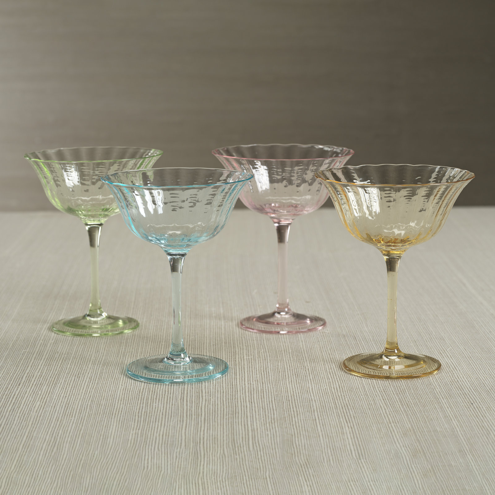 Apéritif Ribbed Coupe Glass, Lychee