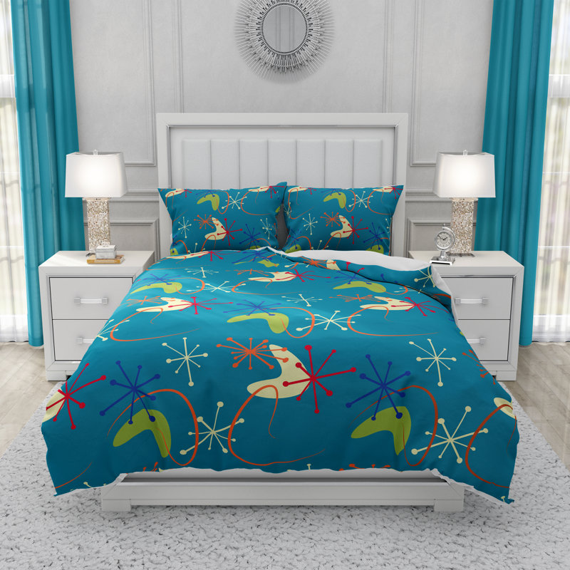Abstract Duvet Cover, King Duvet Cover + 2 King Shams