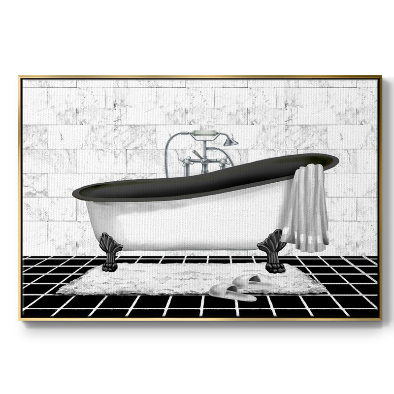 " Modern Bath II ", Or, H 27 po x l 41 po x P 2 po