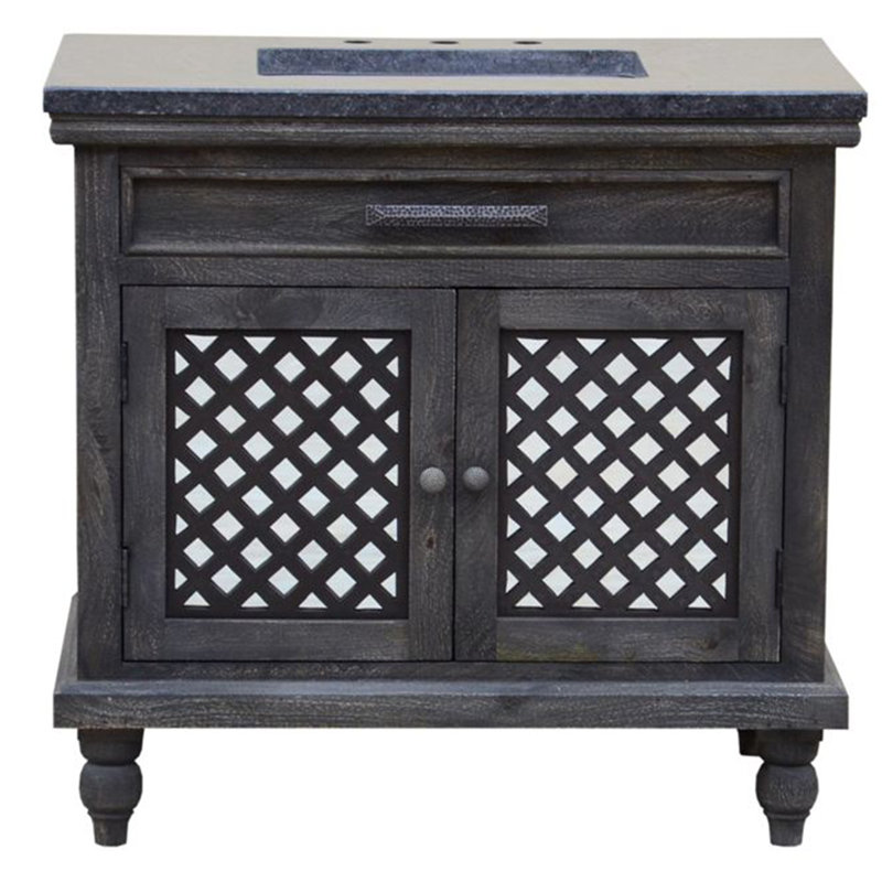 Ensemble de meuble-lavabo simple 23 po Eugune, Gris