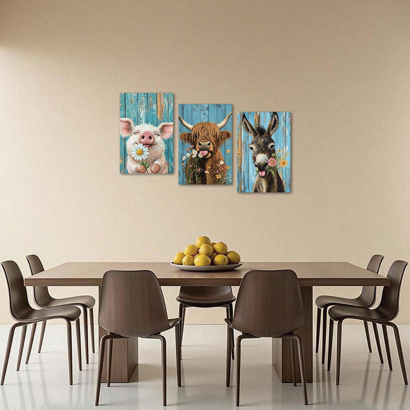 3 Piece Wrapped Canvas Print