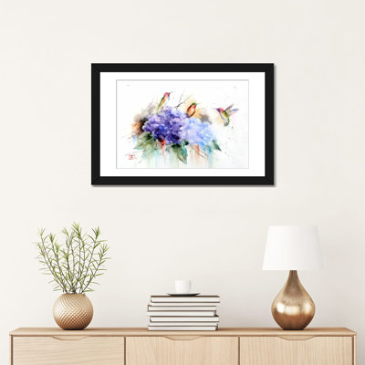 «Three Hummingbirds», peinture sur toile