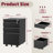 14.57" W 3 Drawer Mobile File Cabinet with Lock for Home and Office - Fully Assembled Except Wheels-508283945