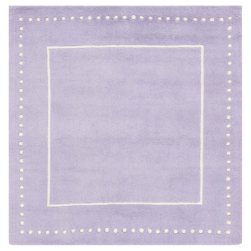 Tapis en laine touffeté à la main Cruz, Carré 5 pi