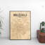 Brussels City Map 1 Piece Wall Art-1611333167
