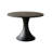 Black Round Solid Wood Dining table-1015780847