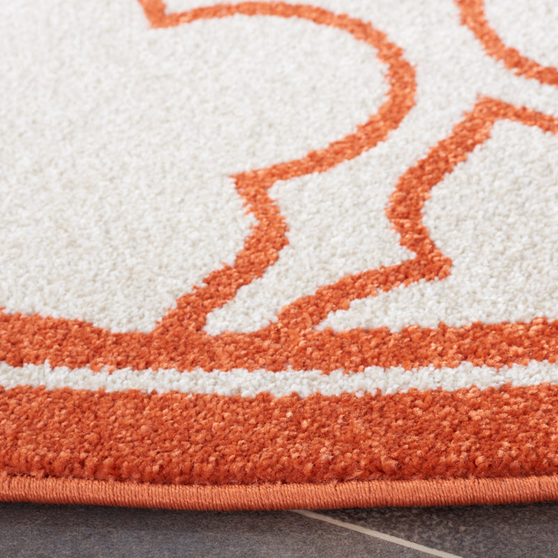 Alkmaar Performance Geometric Rug, Round 7'