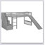Stairway Loft Bed With Two Drawers And Slide-48176853