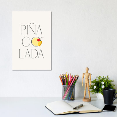 Pina Colada Cocktail 1 Piece Wall Art on Canvas