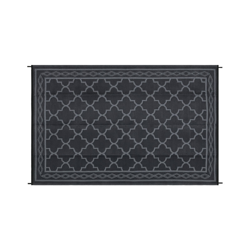 Mobilier d'extérieur imperméable pour dégagement de patio, Noir, L 120 po x L 96 po