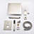 Brushed Nickel Ceiling Mounted Shower Kit . 10" Head & Handheld. Natural Rainfall Experience. Self-cleaning Nozzle. Bathroom Wall Mount. Brass Mount Feeling. .-118088817