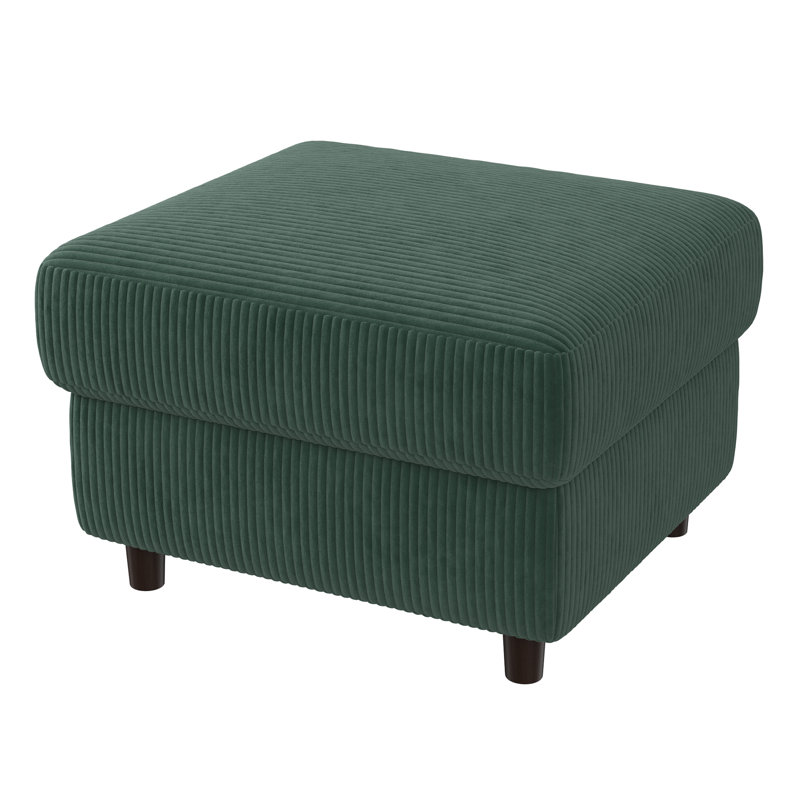 Ottoman, Green Corduroy