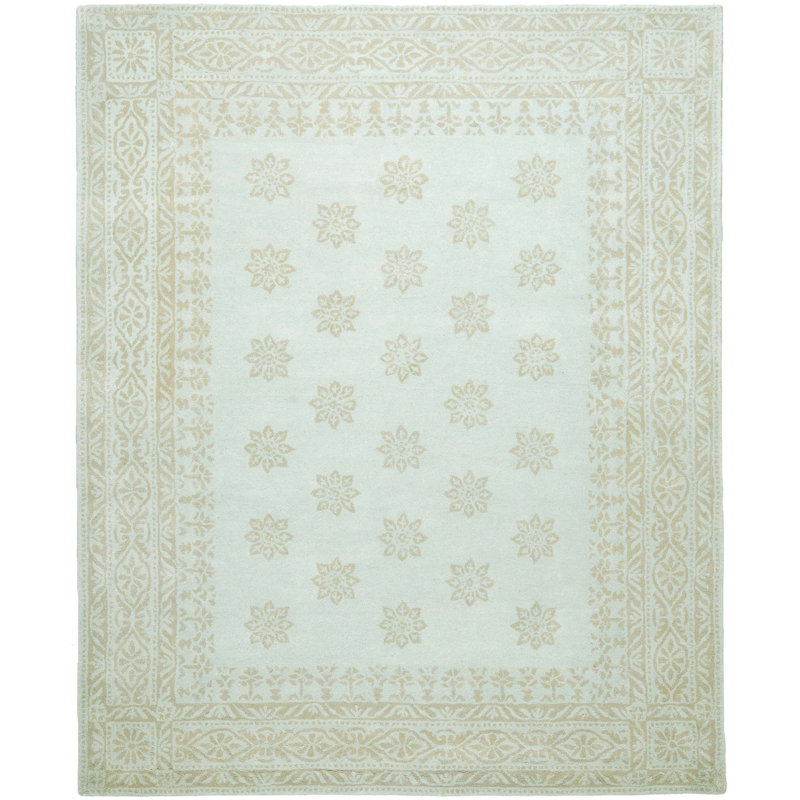Garden Martha Stewart Hand Tufted Wool Floral Rug, Rectangle 5' x 8'