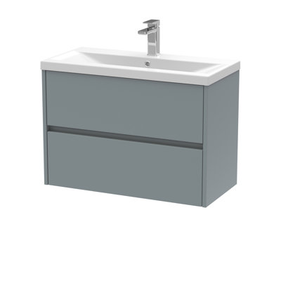 Havana 810mm Single Bathroom Vanity with Drop In Vitreous China Basin