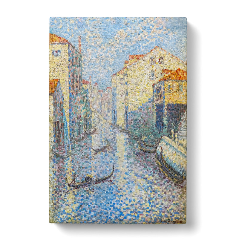 Canal In Venice by Henri-Edmond Cross - Wrapped Canvas Painting, 50cm H x 35cm W x 3cm D