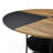 Fan-Shaped Design Circular Dining Table With Double-Layer Storage