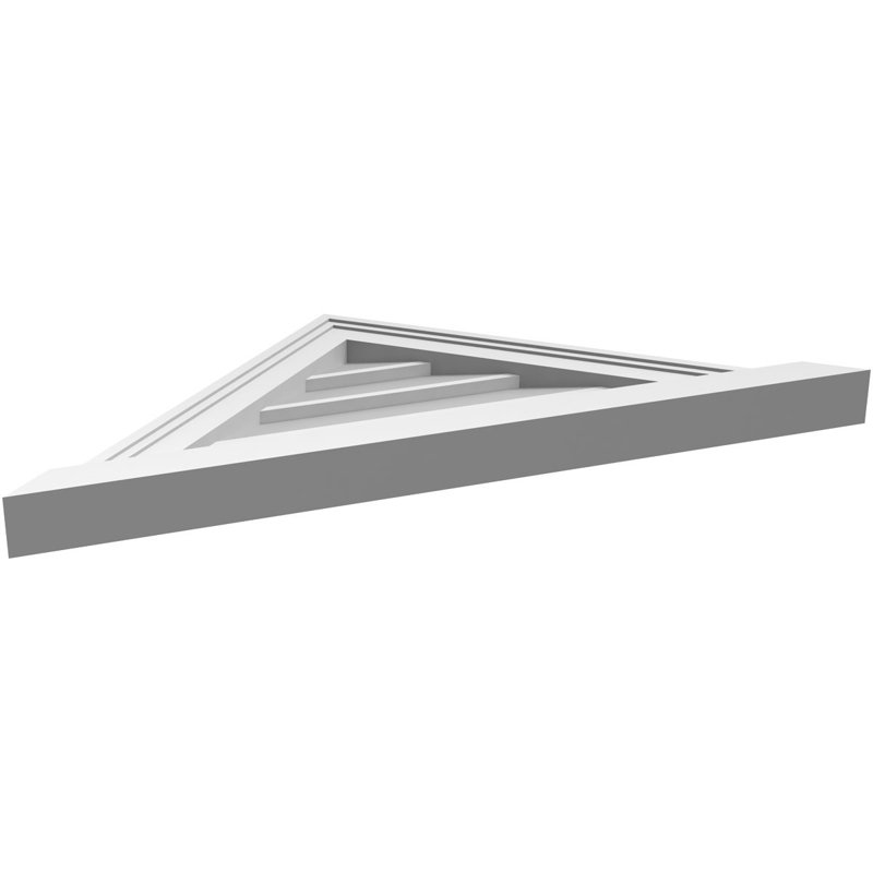 Ventilateur à pignon en uréthane non fonctionnel à fixation triangulaire brun clair 12/12, H 15 po x l 30 po x P 2 po