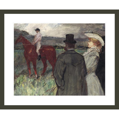 «At the Racec Course» par Henri de Toulouse-Lautrec, impression giclée encadrée