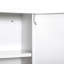 Armoire à pharmacie verrouillable pour la cuisine - 3 niveaux, salle de bain murale en acier blanc