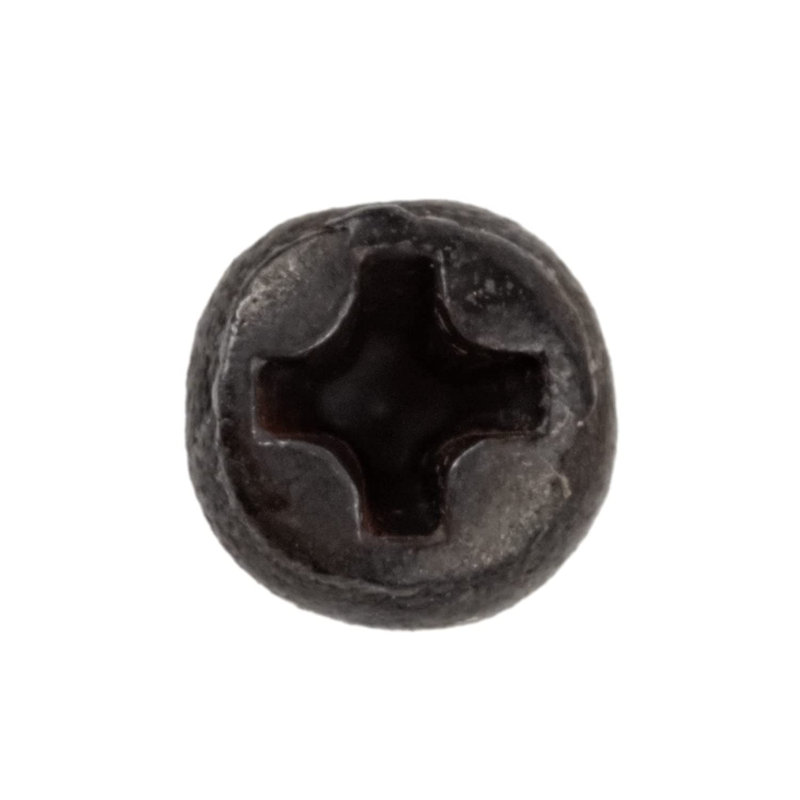 Vis à tête cylindrique ronde noire no. 2 x 1/2 po