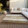 Machine Washable Indoor/Outdoor Arline ACN2169 Striped Rug