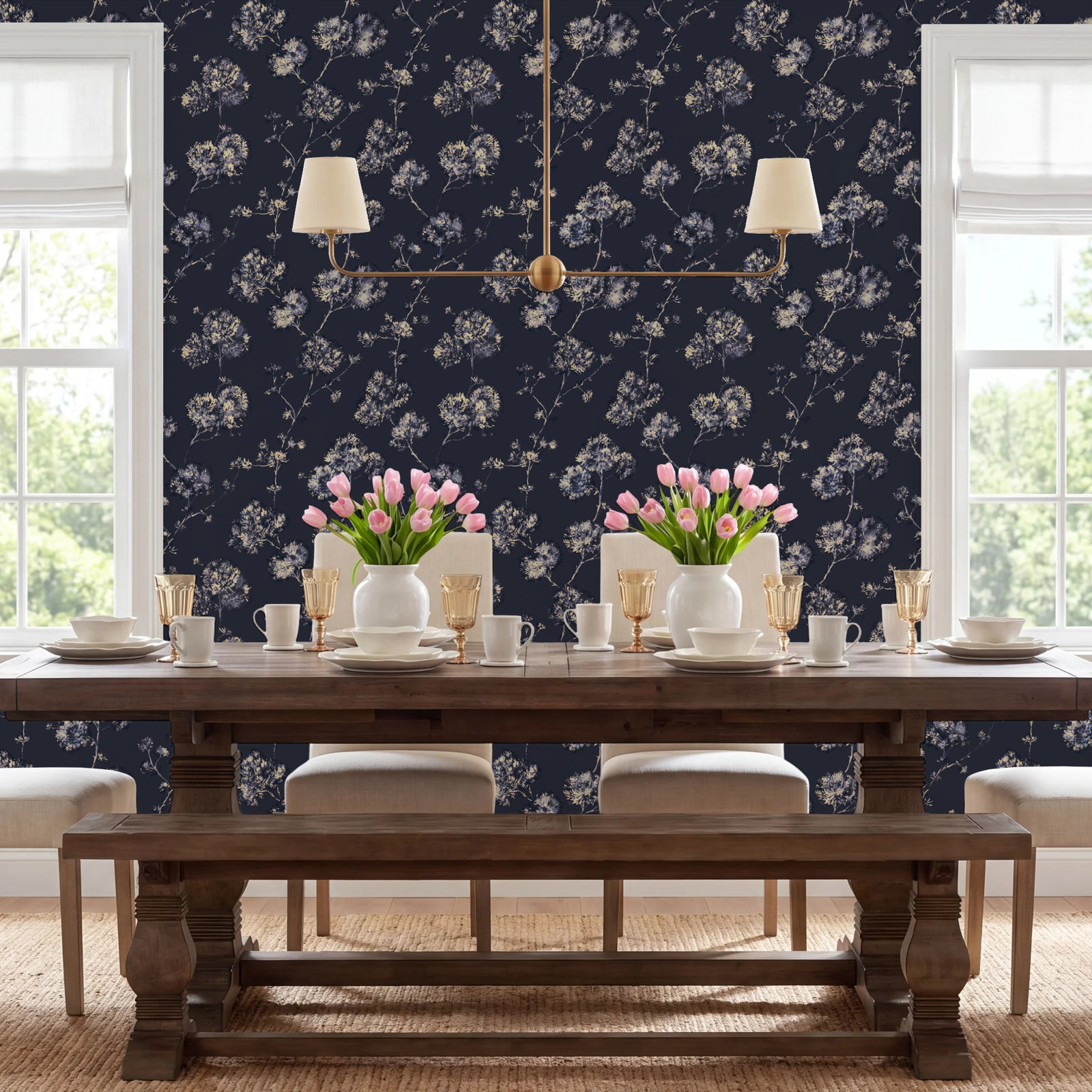 Daysean Self-Adhesive Wallpaper Roll, Midnight